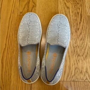 Rothy’s gray patterned loafers. Size 9.